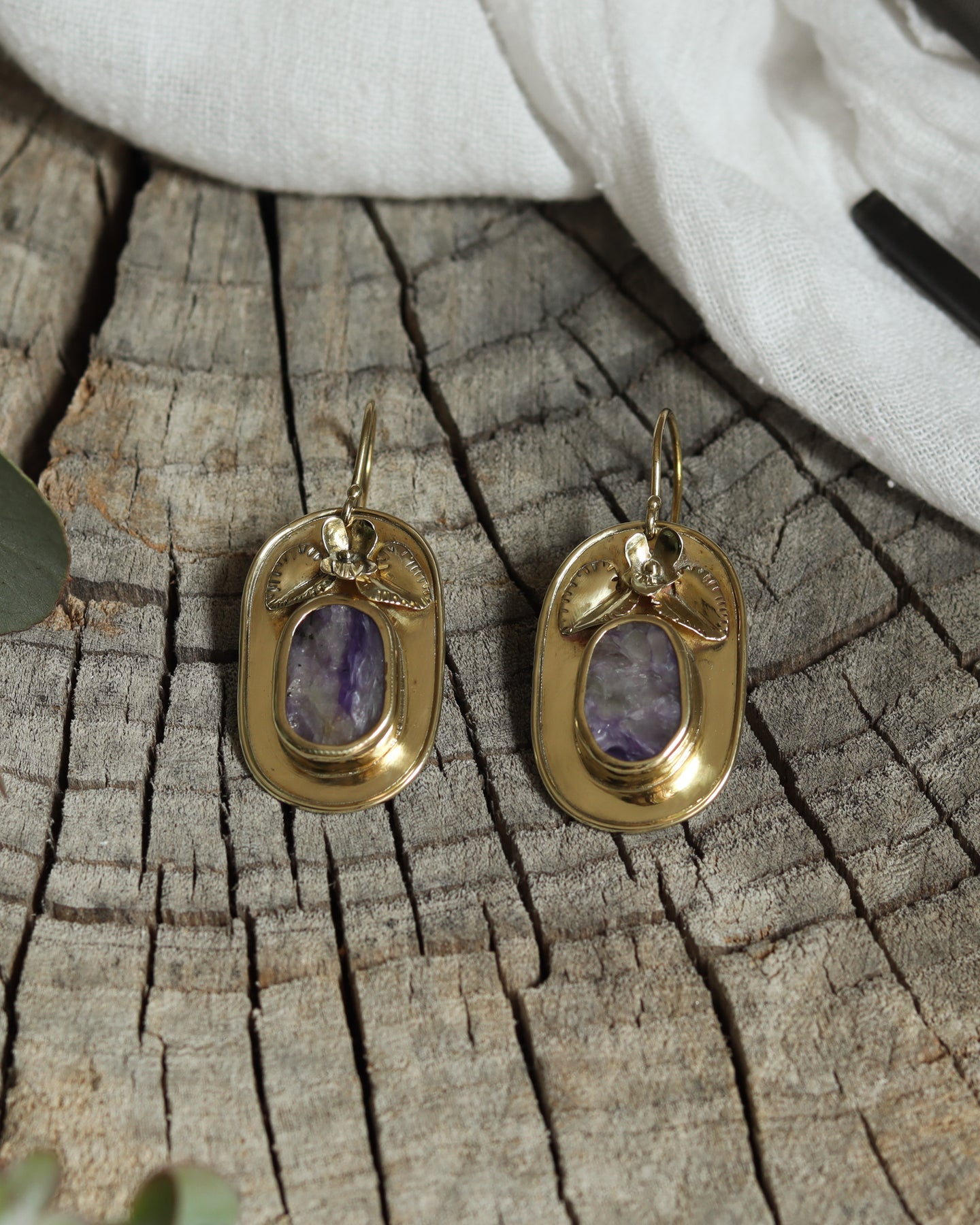 Violet earrings